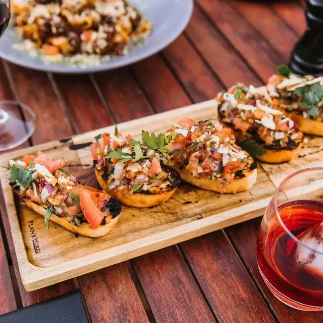 Bruschetta with Crostini - Mediterranean Catering San Diego