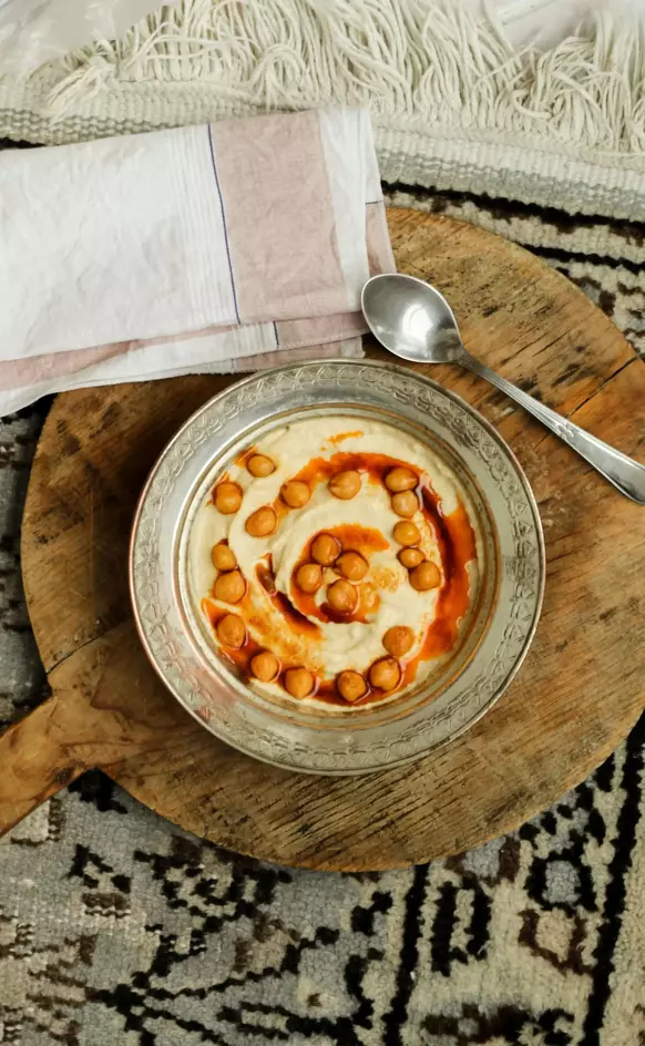 Hummus with Pita and Veggies - Mediterranean Catering San Diego