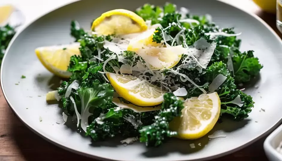 Kale Lemon-Parmesan Caesar Salad - Mediterranean Catering San Diego