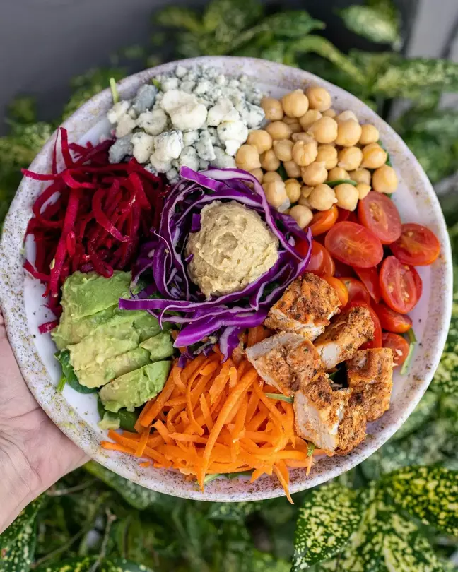 Purple, White, and Orange Vegetable Medley - Mediterranean Catering San Diego