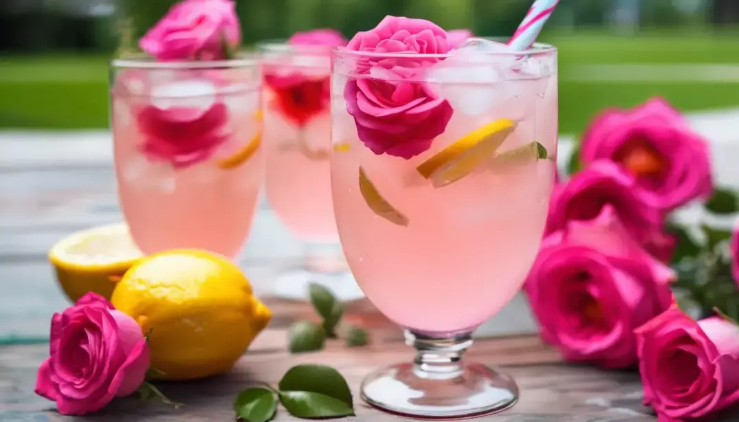 Rose Water Lemonade - Mediterranean Catering Beverages San Diego