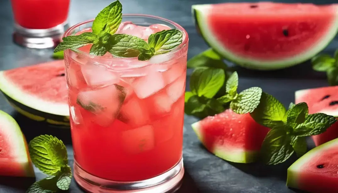 Watermelon Mint Lemonade - Mediterranean Catering San Diego